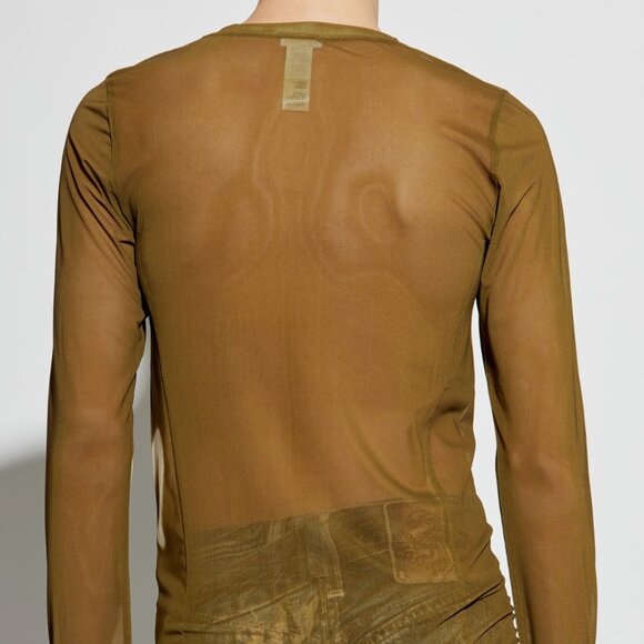 BNWT SS25 ACNE STUDIOS SPRAYED LOGO LS TSHIRT L - Picture 10 of 11